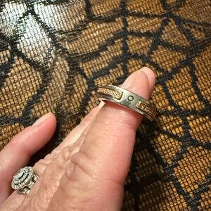 Pandora Silver and Gold Women's Ring